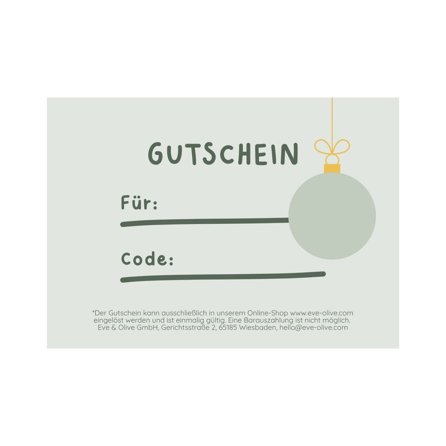 GESCHENKGUTSCHEIN